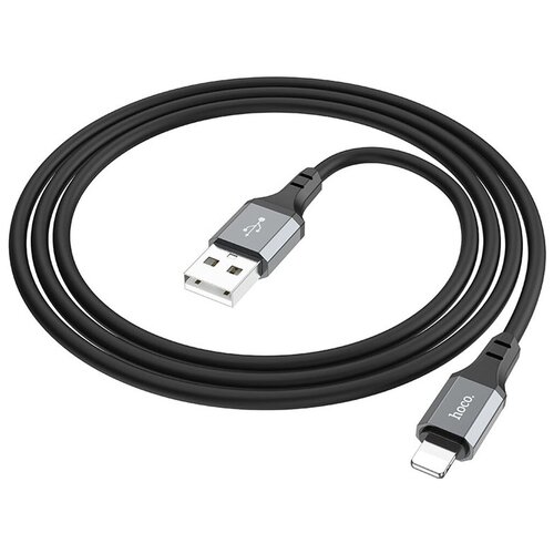 USB-кабель HOCO X86, 2.4A, 1 метр для iPhone 5/6 черный usb кабель hoco x86 2 4a 1 метр для iphone черный