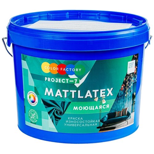 COLOR FACTOR Project-7 Mattlatex матовая белый 3 кг