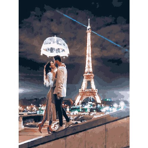 Картина по номерам Любовь в Париже 40х50 см АртТойс