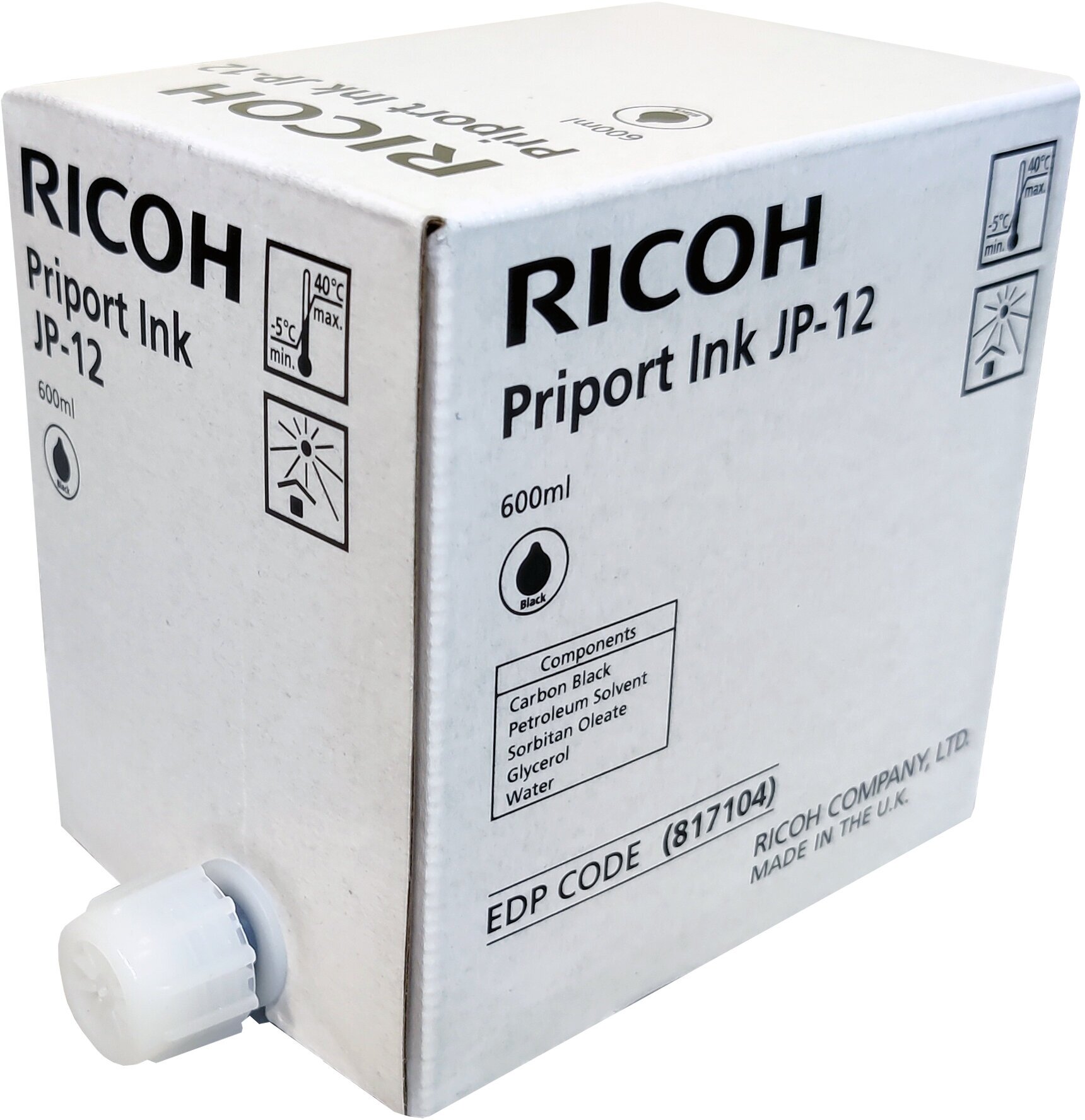 Краска Ricoh JP-12 (CPI-7) черная #817104