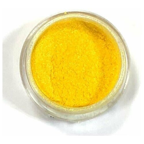 Желтый лимонный косметический перламутр/мика/перламутровый пигмент для косметики/шиммер для бомбочек 10 г