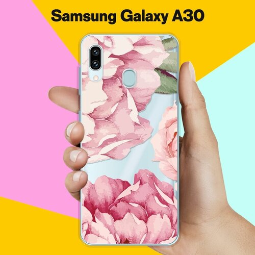Силиконовый чехол Пионы на Samsung Galaxy A30 силиконовый чехол пионы на samsung galaxy a30