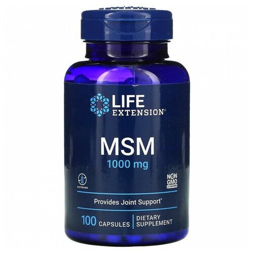 Life Extension MSM 1000 mg (100 капс.) iron horse mg plus 100 капс ihs technology
