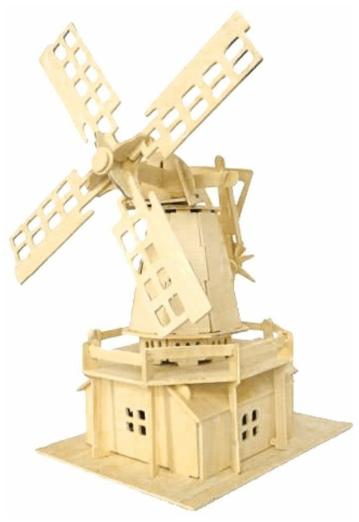 Конструктор деревянный Ветряная мельница Р056