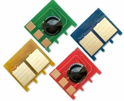 Комплект чипов для картриджей HP 125A CB540A + CB541A + CB542A + CB543A для HP Color LaserJet CM1312 CP1210 CP1215 CP1217 CP1510