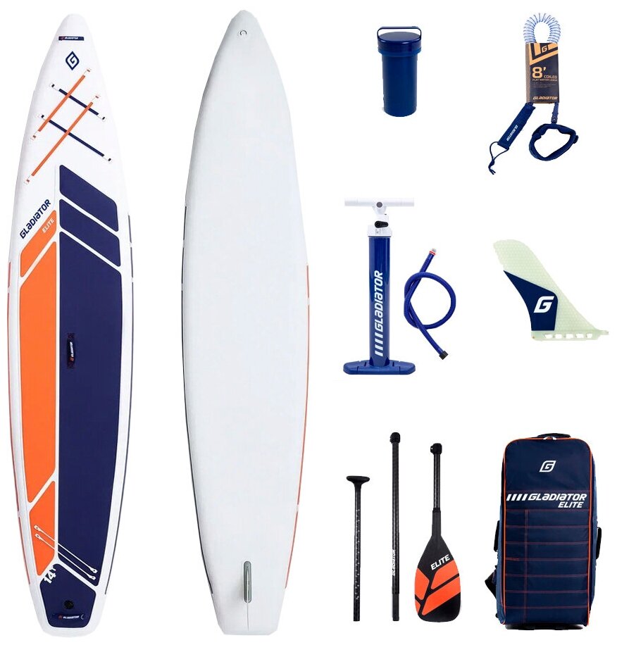 Cап борд надувной двухслойный Gladiator ELITE 14'0" T / Sup board, сапборд, доска для сап серфинга