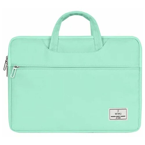 сумка 15 4 wiwu decompression handbag pink 13240 Сумка для ноутбука WiWU ViVi Laptop Handbag для Macbook 15.6, водонепроницаемая - Зеленый