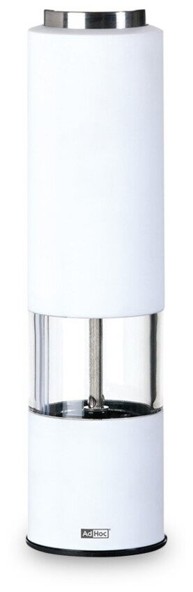 Мельница для соли и перца электрическая Adhoc Tropica White 21,5 см, пластик, п/к