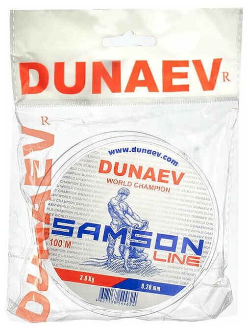 Леска Dunaev Samson 0.20мм (38 кг) 100м