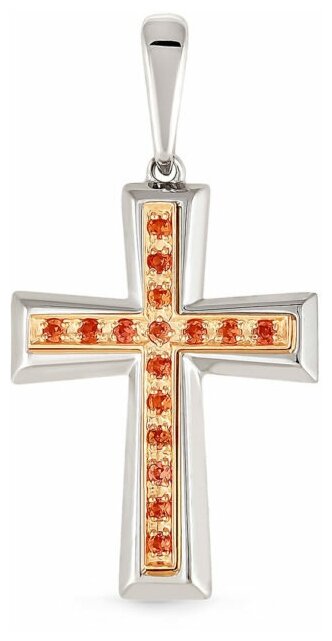 Крест из золота с сапфиром н. 