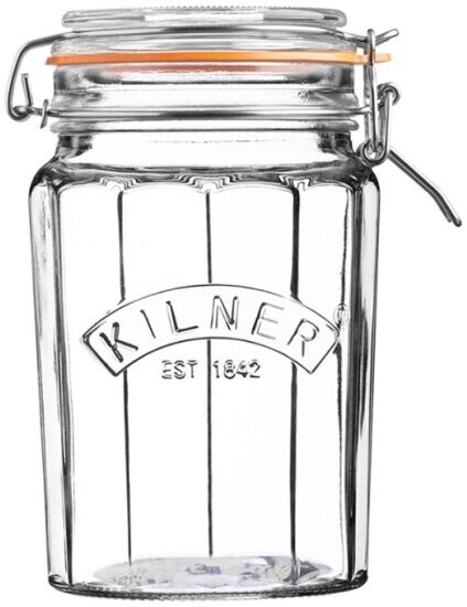 Банка гранёная Kilner Clip Top, 950 мл