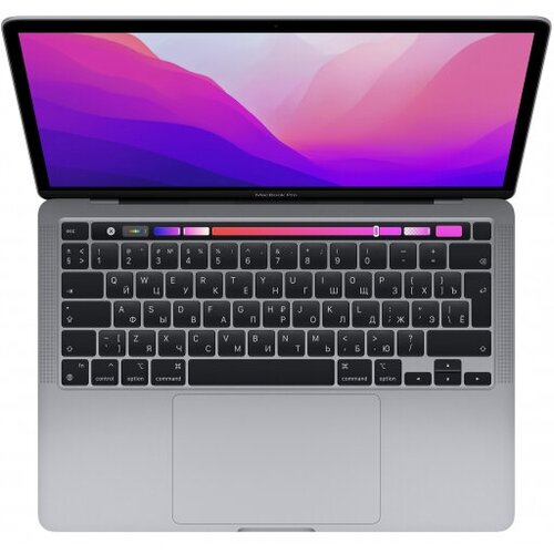 Ноутбук APPLE MacBook Pro 13 2022 Русская Английская раскладка клавиатуры Space Grey Apple M28192Mb256Gb SSDWi-FiBluetoothCam1332560x1600Mac OS 22371200₽