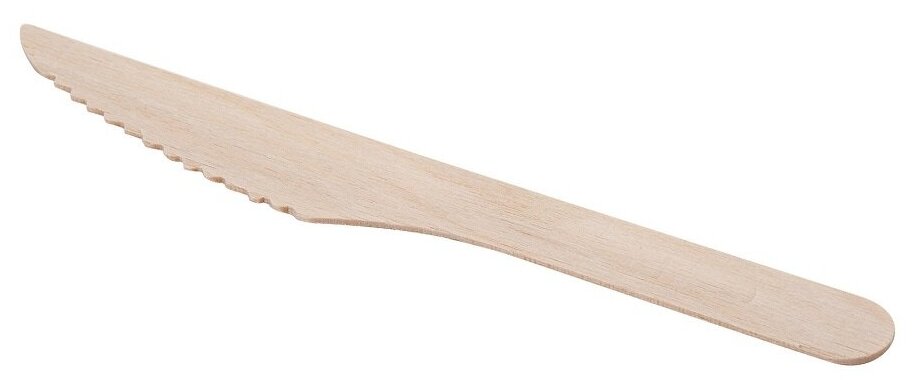 Нож одноразовый деревянный - 10 шт. - фотография № 2