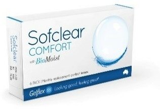 Контактные линзы Gelflex Sofclear Comfort with Bio Moist 3 шт, 1 мес, R 8.6, D -2,00