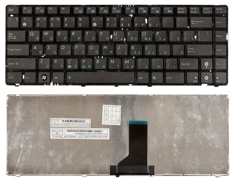 Клавиатура для ноутбука Asus K42 UL30VT черная с рамкой