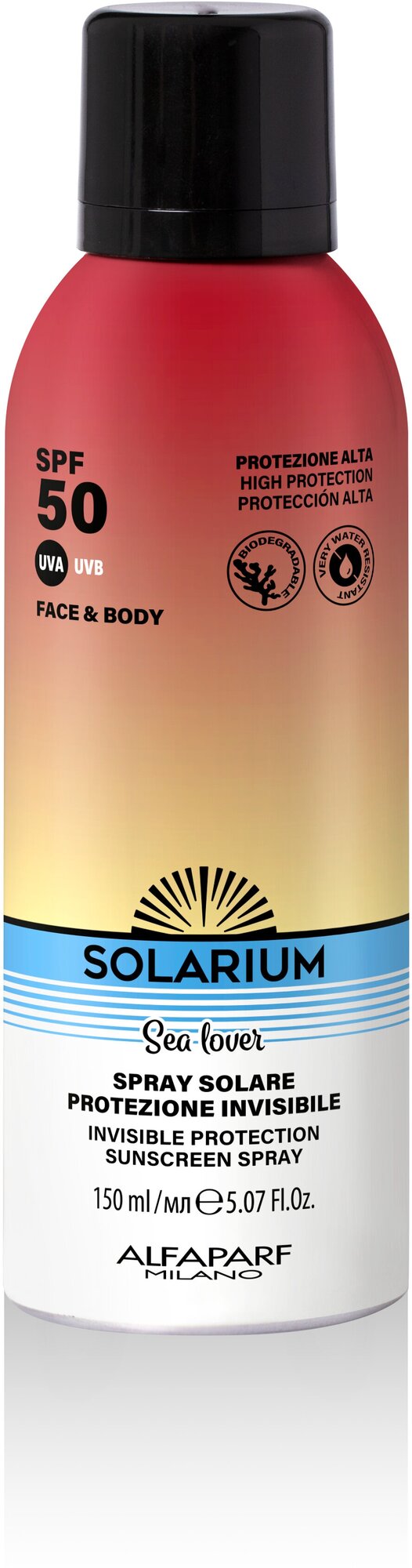 SOLARIUM SEA LOVER Солнцезащитный спрей – невидимая защита для лица и тела SPF 50