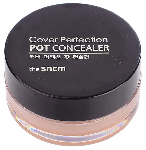 Консилер-корректор The Saem Cover Perfection Pot Concealer 0.5 Ice Beige холодный бежевый, 4 г