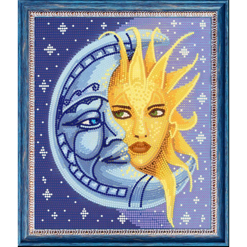Алмазная мозаика Карнавал Луны и Солнца, 30х35 см, космос