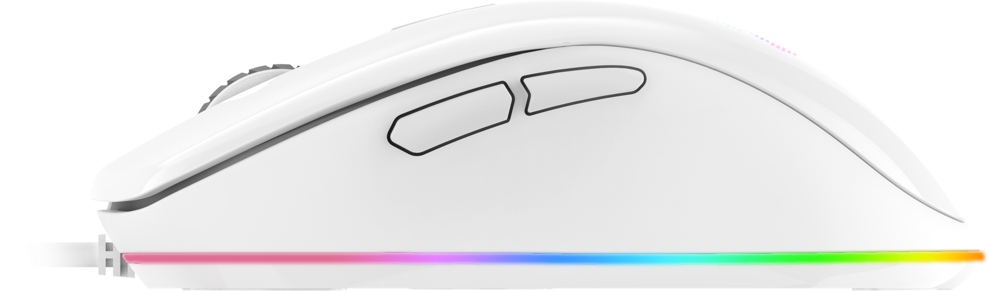 Мышь игровая проводная Dareu EM908 Pink (розовый), DPI 600-10000, подсветка RGB, USB кабель 1,8м, размер 122.36x66.79x39.83мм - фото №3