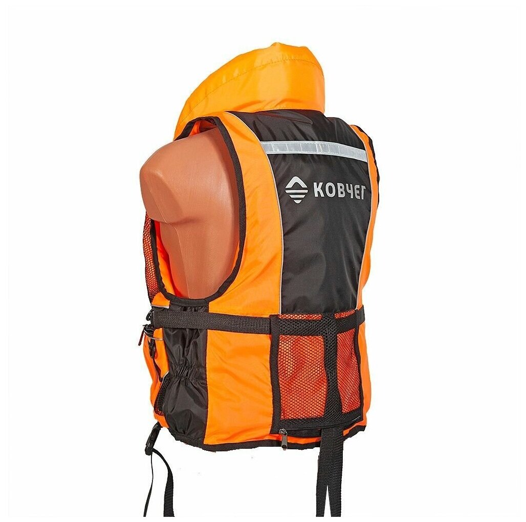 Спасательный жилет Ковчег Премиум, оранжевый-чёрный, L-XL/р.50-52/до 85 кг