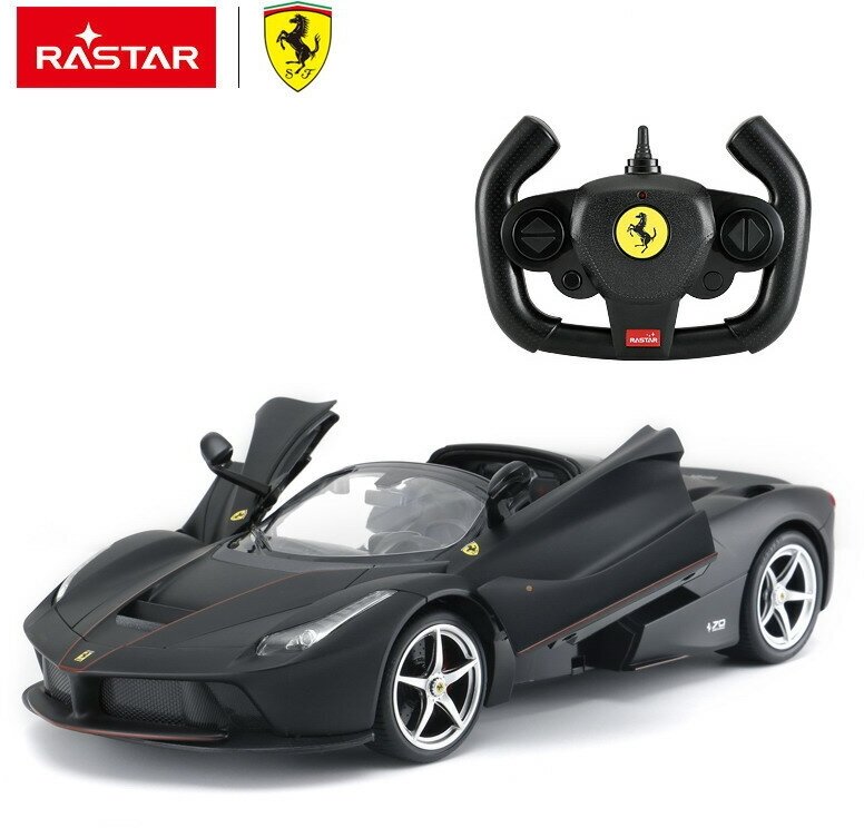 Машина р/у 1:14 Ferrari LaFerrari Aperta, цвет чёрный