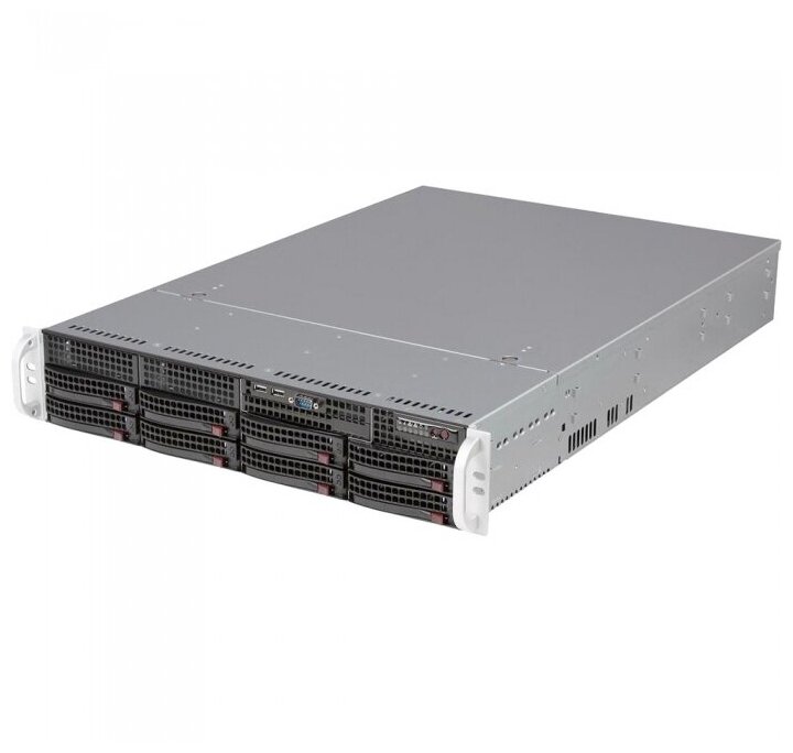 Корпус SuperMicro 2U 2x800W черный - фото №4