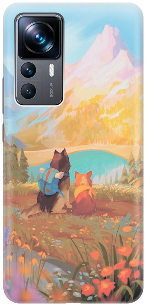 Силиконовый чехол Собаки путешественники на Xiaomi 12T / 12T Pro / Сяоми 12Т / 12Т Про