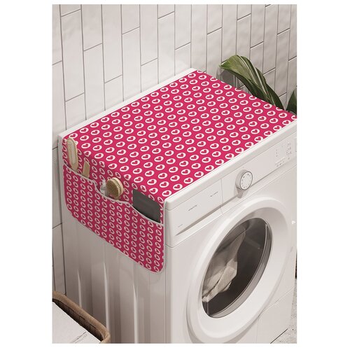 фото Органайзер для хранения "многообразие сердец" на стиральную машину, 45x120 см ambesonne