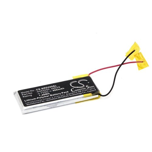 Аккумуляторная батарея CameronSino CS-SRD200SL для Cardo Scala Rider Q2 400mah аккумулятор cameronsino cs srd300sl для гарнитуры cardo scala rider q1 q3 ww452050pl 320mah