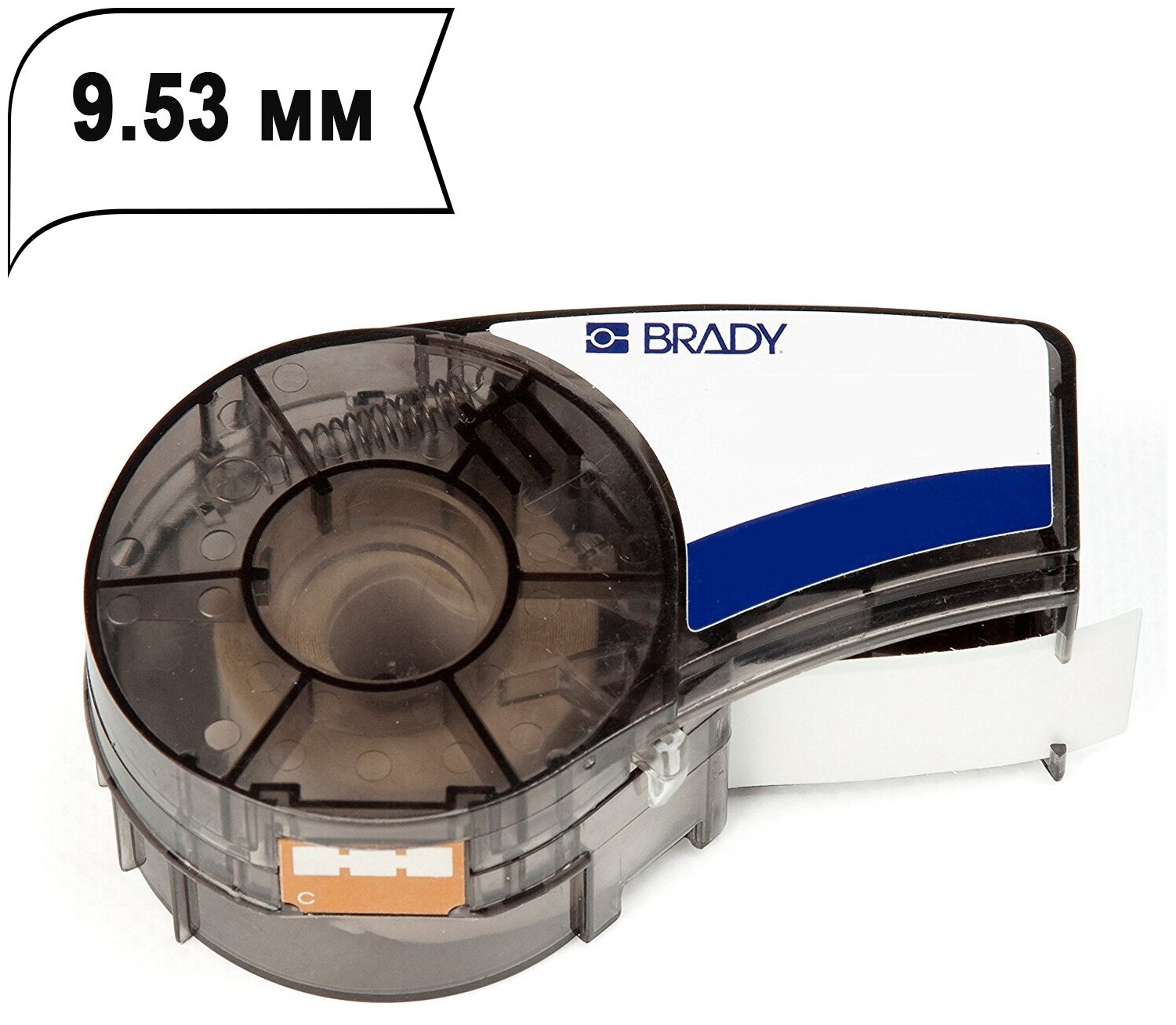 Лента Brady M21-375-595-WT (M21-375-580-WT) (9.53 мм, черный на белом) {brd142800}