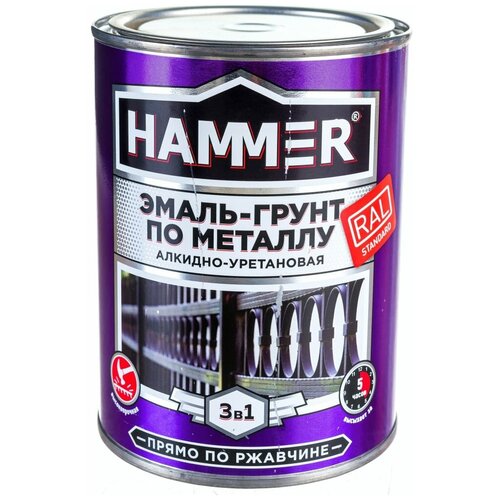 Эмаль-грунт по металлу Hammer ЭК000133623