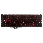 Клавиатура для ноутбука Acer Nitro 5 AN515 54, AN515-54, AN515-43, AN517-51, Nitro 7 AN715 51, AN715-51, черная с красной подсветкой - изображение