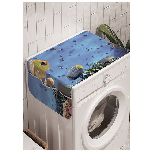 фото Органайзер для хранения "морская глубина" на стиральную машину, 45x120 см ambesonne