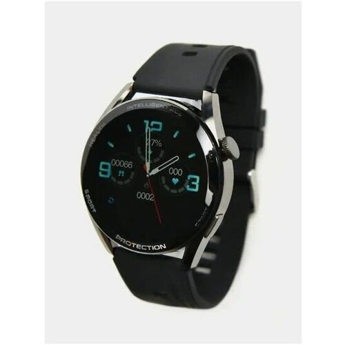 Смарт часы X3 Pro мужские-женские круглые 46мм smart watch умные наручные часы черные 300000₽