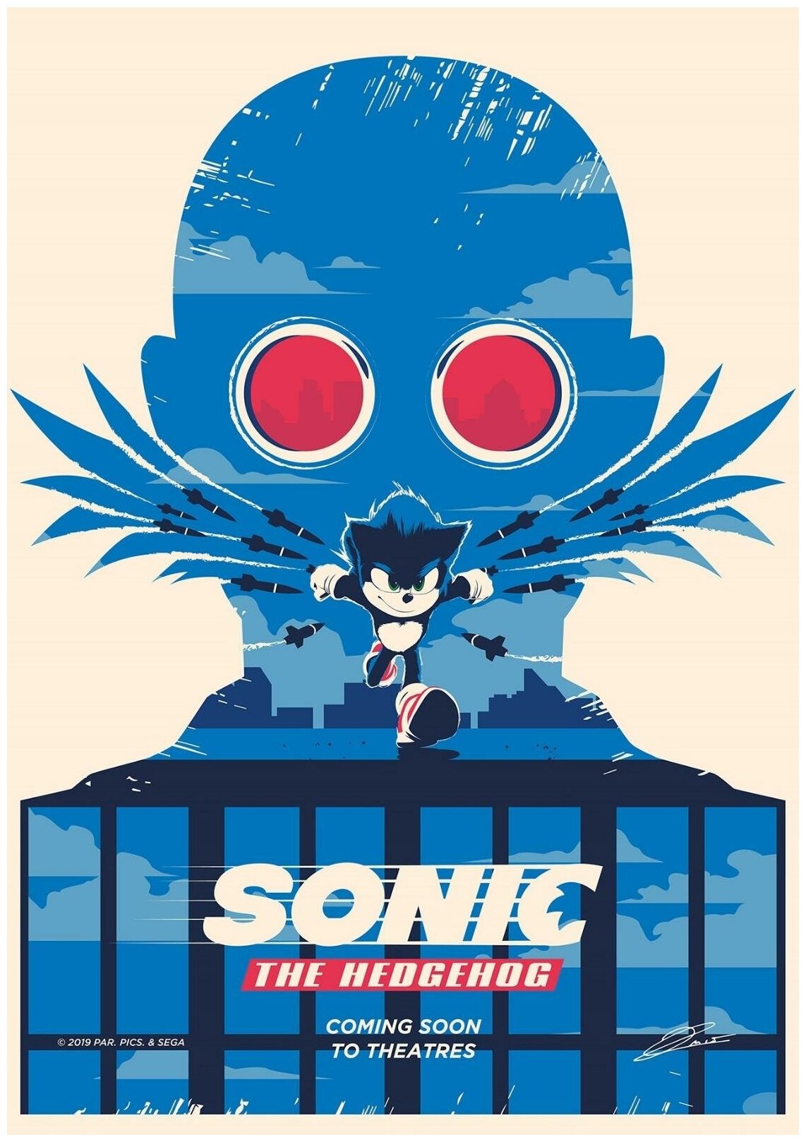 Постер / Плакат / Картина на холсте Sonic