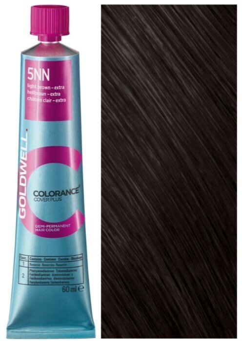 Goldwell Colorance тонирующая краска для волос, 5NN светло-коричневый экстра, 60 мл