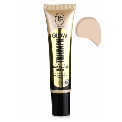 TF Cosmetics Тональный крем Glow Foundation, SPF 15, 30 мл/36 г, оттенок: 204 натуральный tf cosmetics тональный крем multi foundation spf 10 36 мл оттенок тон 45