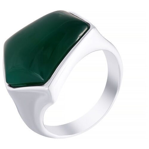 фото Element47 кольцо из серебра 925 пробы с агатом 11b-1998_ko_ag_wg, размер 17.5