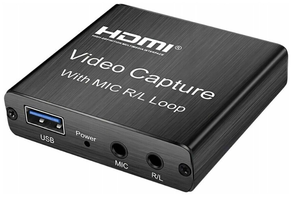 Адаптер видеозахвата HDMI - USB 3.0 1080P с входом для микрофона и выходом AUX