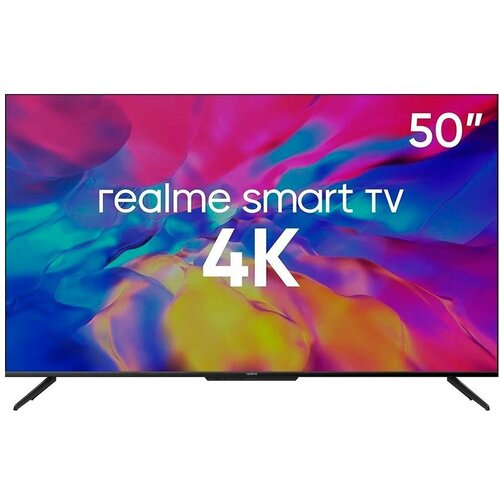 Телевизор Realme TV 50 4K черный 3840x2160 Android 100 Smart TV 3490000₽