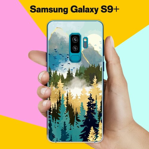 Силиконовый чехол на Samsung Galaxy S9+ Пейзаж 12 / для Самсунг Галакси С9 Плюс жидкий чехол с блестками лесной пейзаж на samsung galaxy s9 самсунг галакси с9 плюс