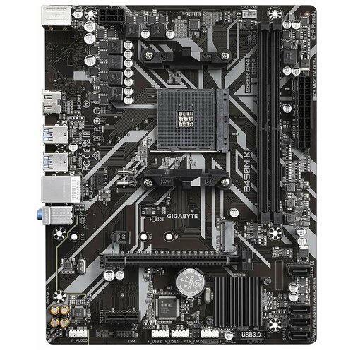 Материнская плата GIGABYTE B450M-K (AM4, mATX)