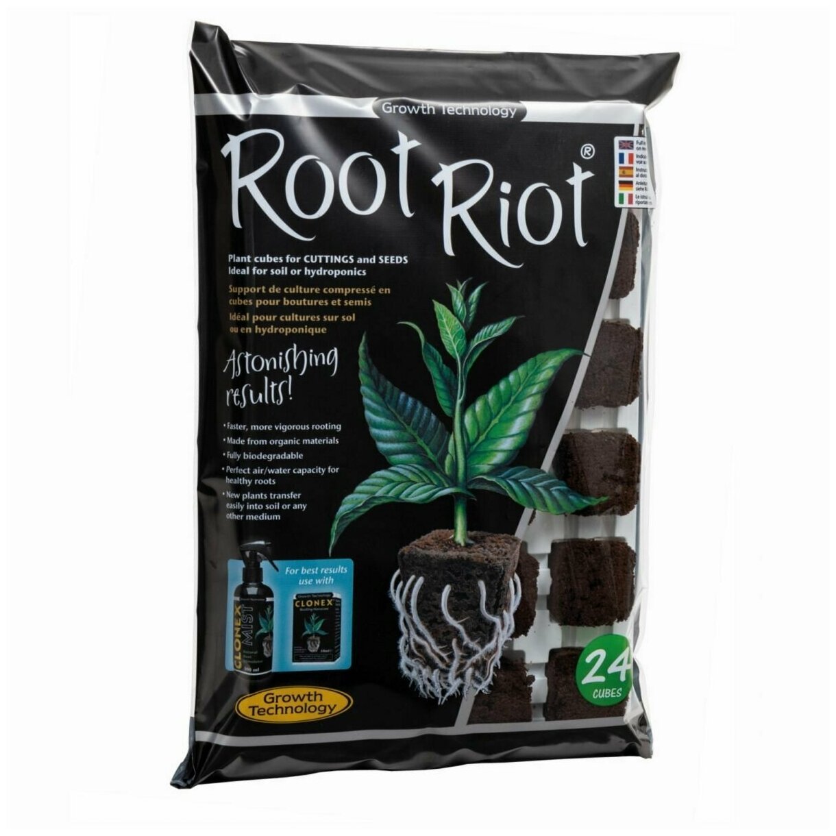Кубики для проращивания Root Riot / Кубики для укоренения / Для клонирования растения