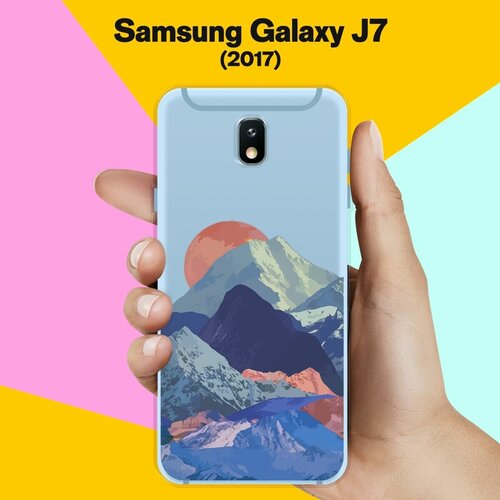 Силиконовый чехол на Samsung Galaxy J7 (2017) Горы / для Самсунг Галакси Джей 7 2017 пластиковый чехол еж кофеман на samsung galaxy j7 2017 самсунг галакси джей 7 2017