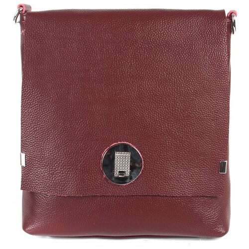 фото Сумка/сумка женская/сумка женская натуральная кожа/mayger/а-св-1658-1/темно-бордовый/модель сэтчел/текстильный ремешок meyninger