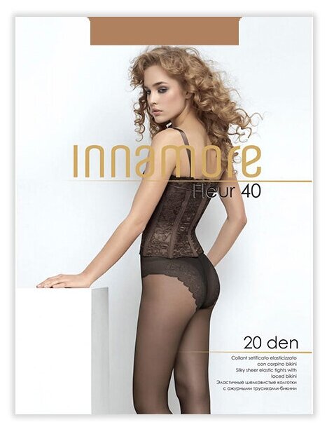 Колготки  Innamore Fleur, 20 den, размер 4, бежевый