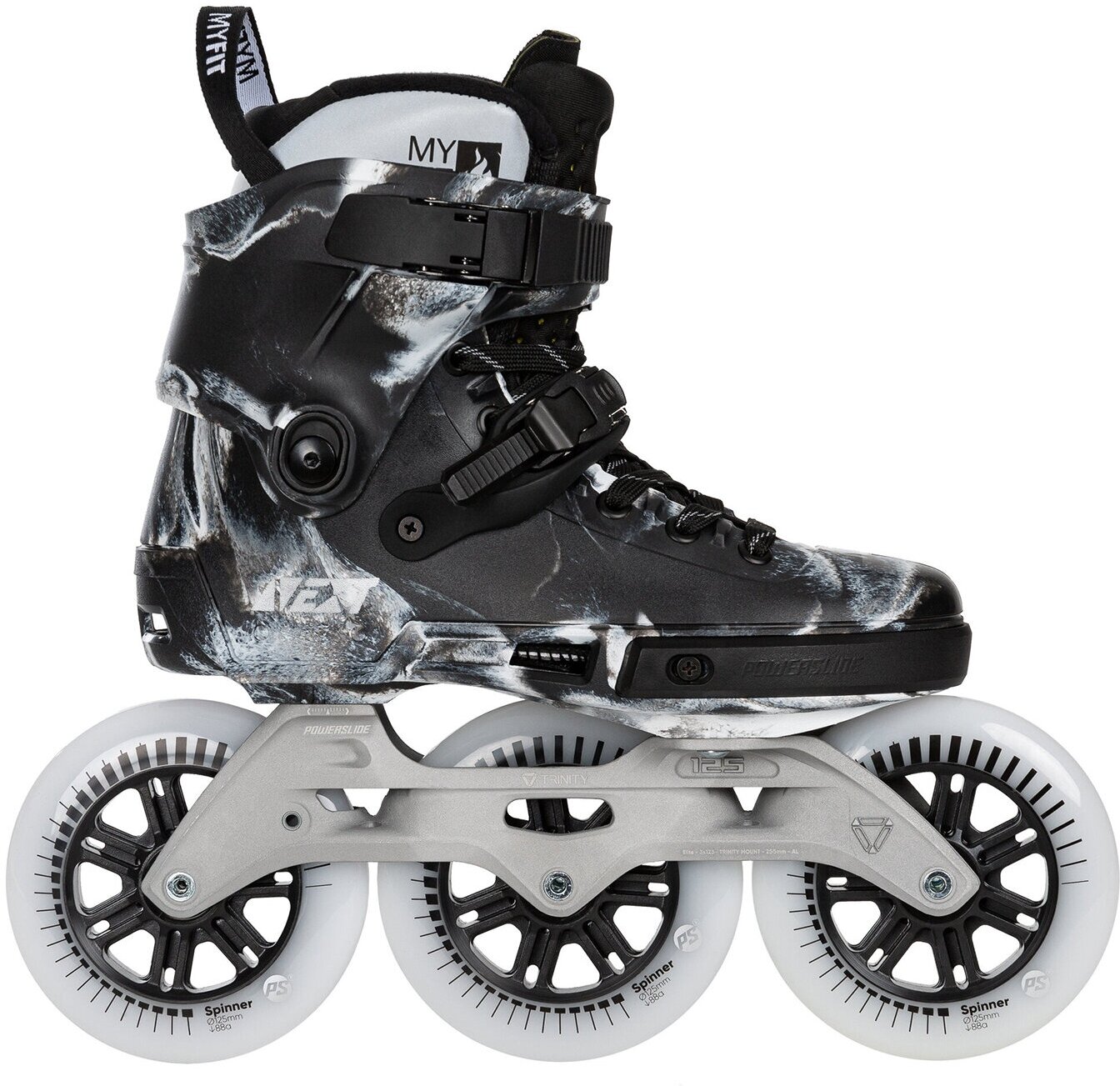 Роликовые коньки Powerslide Next Noir 125 Black (EUR:44-45)