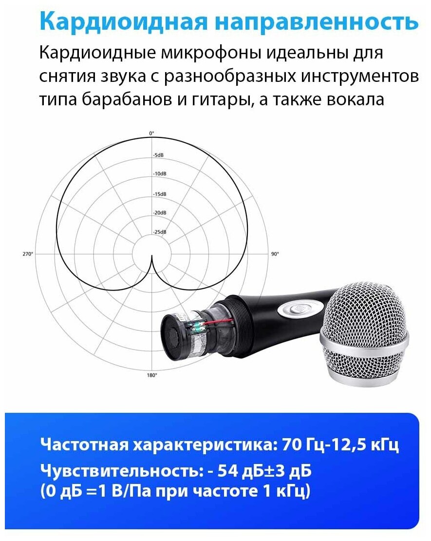 Микрофон вокальный TAKSTAR E-340 - фото №6