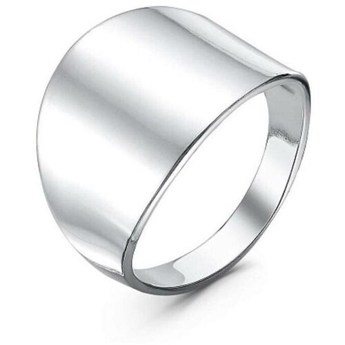 фото Кольцо без вставок женское красная пресня - минимал, широкое, посеребренное, 18 мм, 1 шт