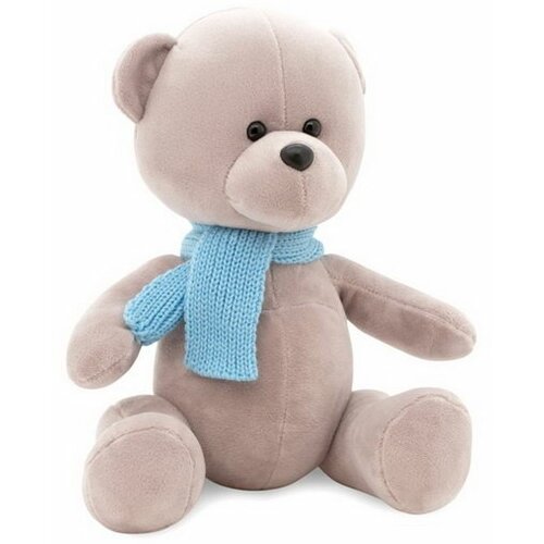 Мягкая игрушка Медведь Топтыжкин серый: в шарфике, 25 см